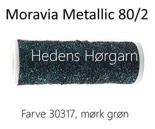 Moravia Metallic 80/2 farve 30317 mørk grøn